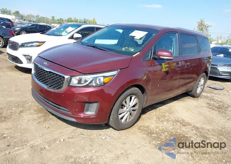 2017 Kia Sedona Lx из США, поврежденный, VIN KNDMB5C13H6309743